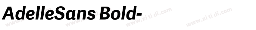 AdelleSans Bold字体转换